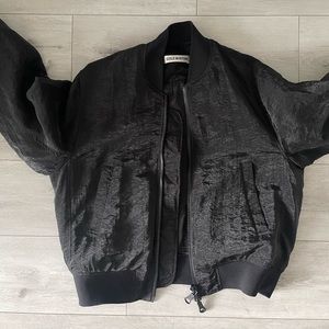 Cole buxton organza bomber - black size small